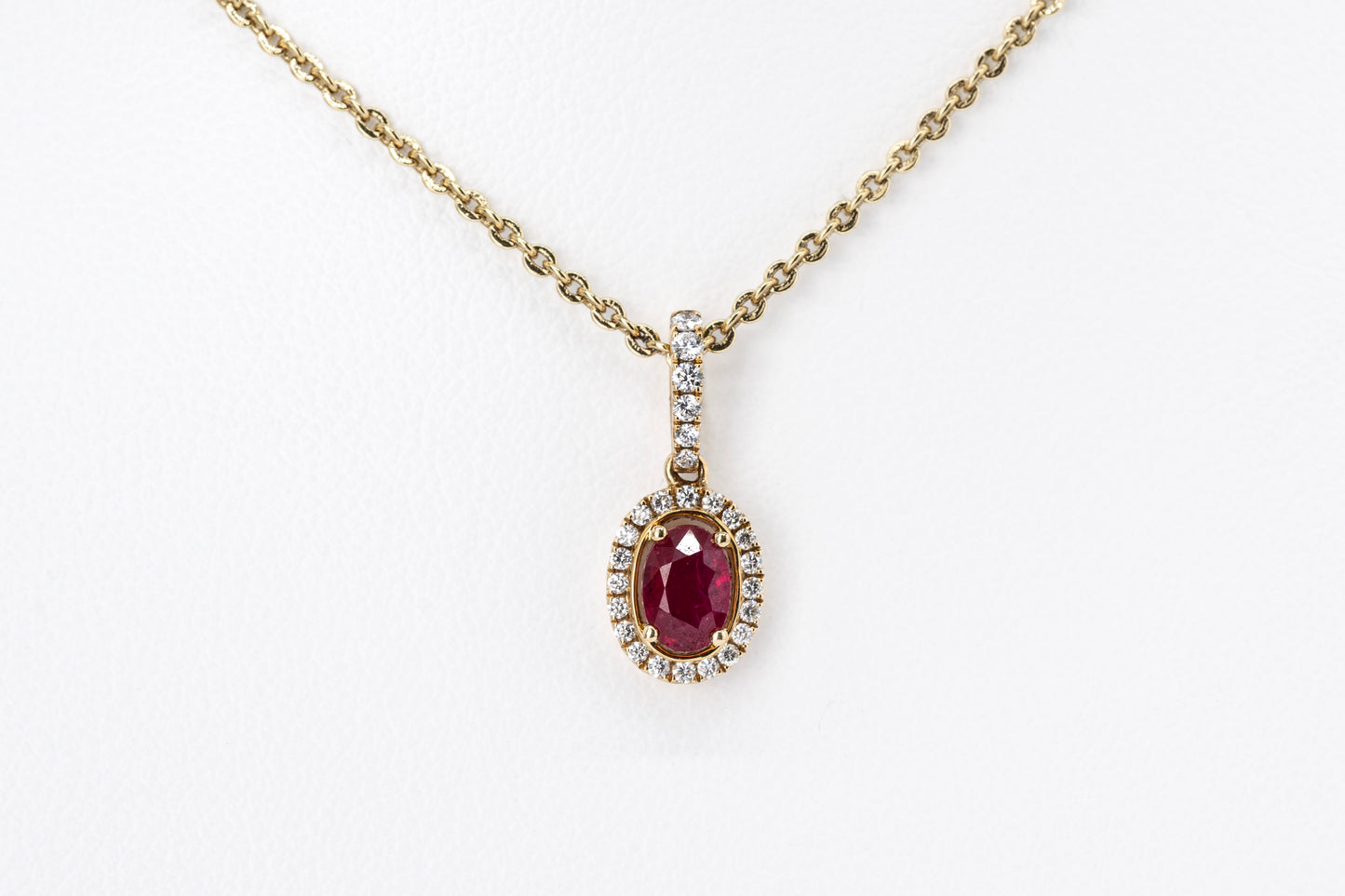 ELOWEN - 18CT Yellow Gold Ruby Pendant
