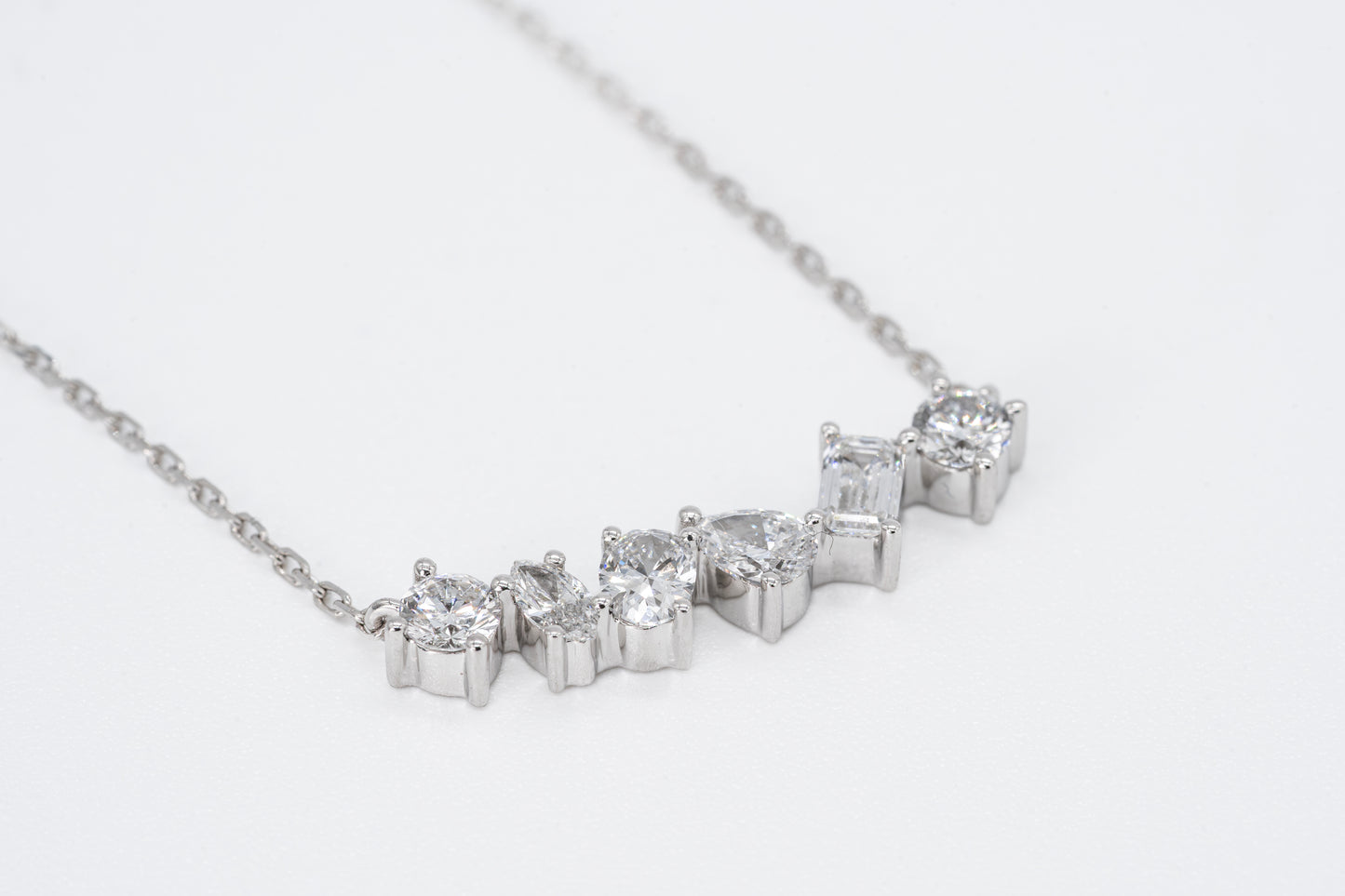 CELESTINE - Platinum Diamond Necklace
