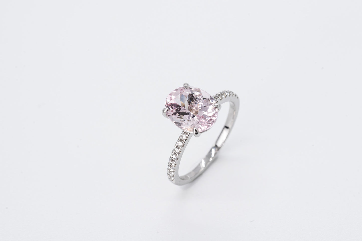 MARIPOSA - 18CT White Gold, Morganite Ring