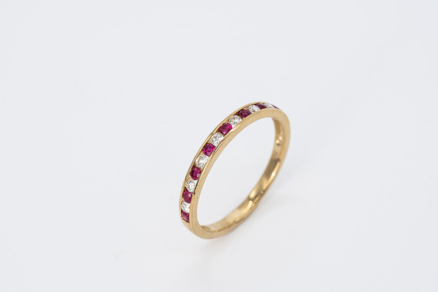SOLENNE - 18CT Yellow Gold Ruby and Diamond Ring