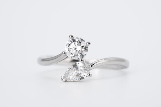 SERAPHINE - Toi-et-Moi Platinum Ring