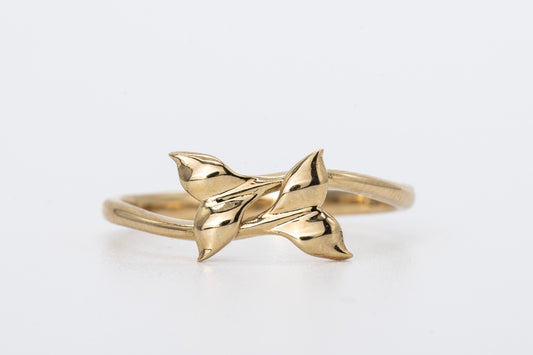 NERIDA - 18CT Yellow Gold Mermaid Tail Ring