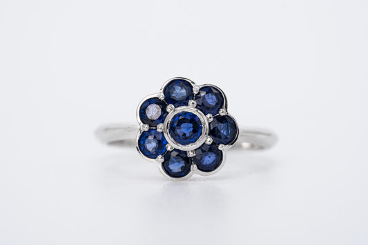 FIORA - 18CT White Gold, Sapphire Ring
