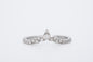 LIRA - 18CT White Gold Diamond Wishbone Ring