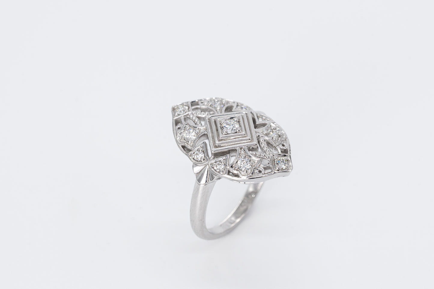 MARGAUX - 18CT White Gold Diamond Diamond Ring