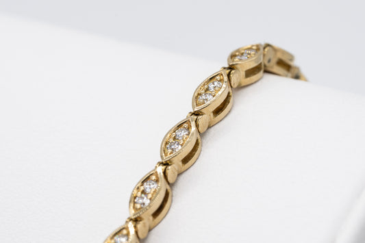 MARIVELLE - 18CT Yellow Gold Diamond Bracelet