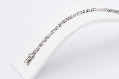 14CT White Gold - Tennis Bracelet (2.7CT)