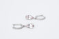 AMARA - 18CT White Gold Morganite Drop Earrings