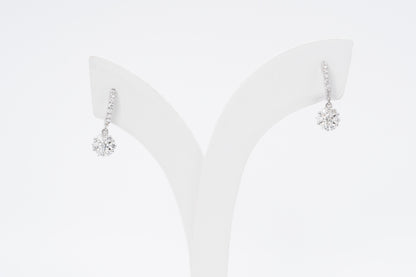 ESTELLE - 18CT White Gold Diamond Earrings