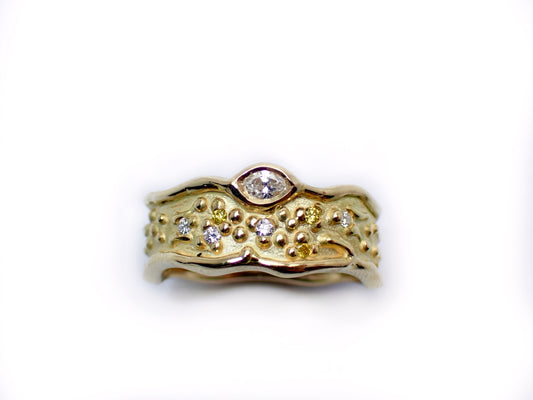 ELYSIAN - 18CT Yellow Gold Diamond Band