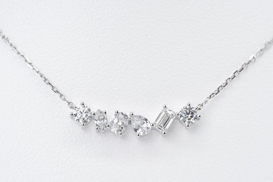 CELESTINE - Platinum Diamond Necklace