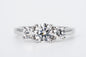 AURELINE - 18CT White Gold Three Stone Diamond Ring