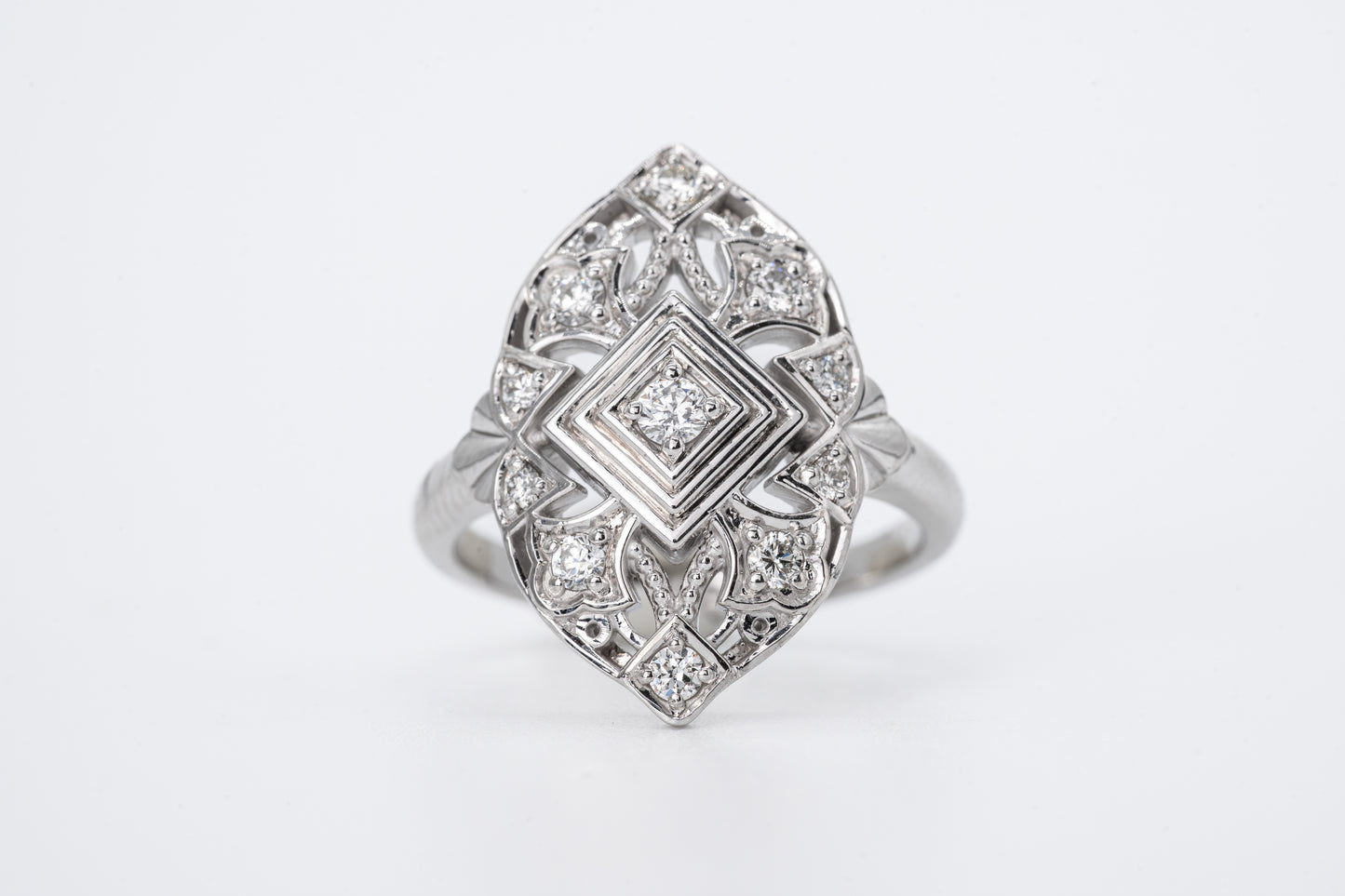 MARGAUX - 18CT White Gold Diamond Diamond Ring